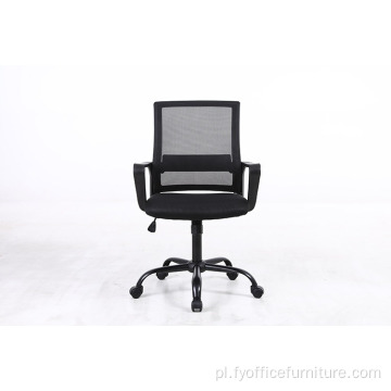 Cena hurtowa Czarne nowoczesne krzesło biurowe z siatki tekstylnej
